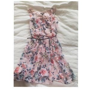 Pink floral dress